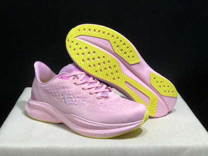 Hoka One One Mach 6 Wear-resistant Breathable Low-top Running Shoes Sneakers Pink