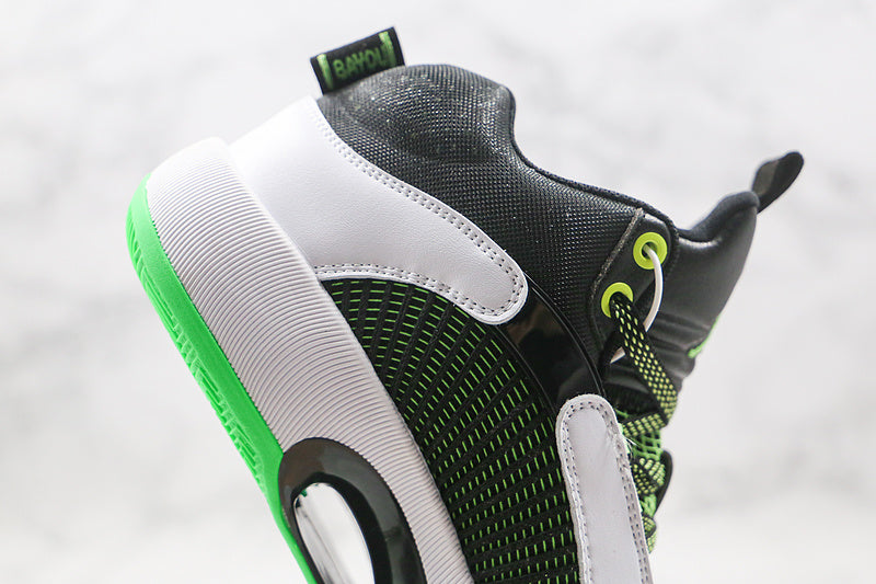 Nike Air Jordan 35 XXXV White Black Green Sole Sneakers