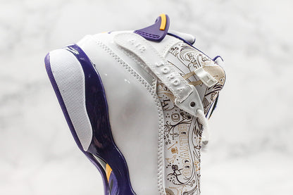 Nike Air Jordan 6 Rings White Purple Sneakers