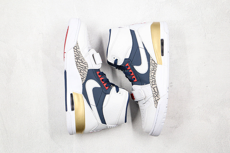 Nike Air Jordan Legacy 312 Dream Team Olympic White Navy Red Sneakers