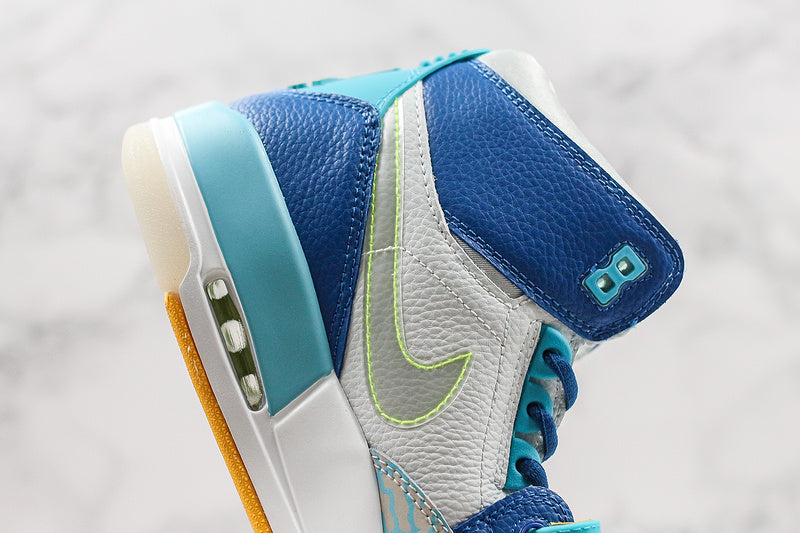Nike Air Jordan Legacy 312 Just Fly White Blue Sneakers
