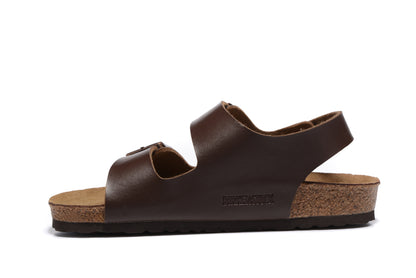 Birkenstock Brown Matte Double Buckle Strap Sandal