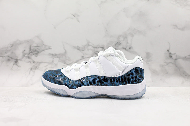 Nike Air Jordan 11 Retro Low Navy Snakeskin Sneakers