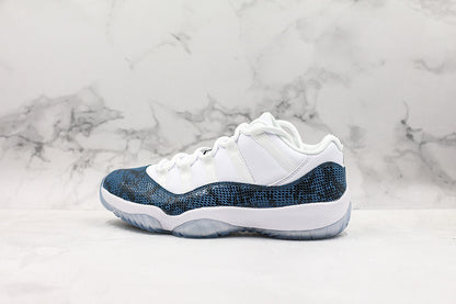 Nike Air Jordan 11 Retro Low Navy Snakeskin Sneakers