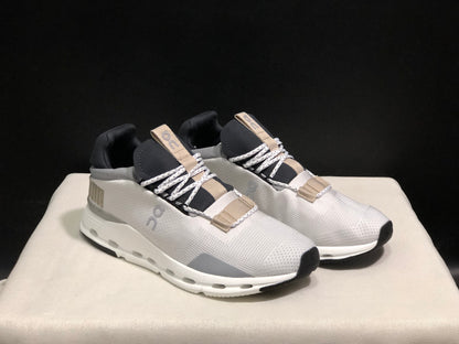 On Running Cloudnova Lightweight Sports Casual Shoes White/Sand