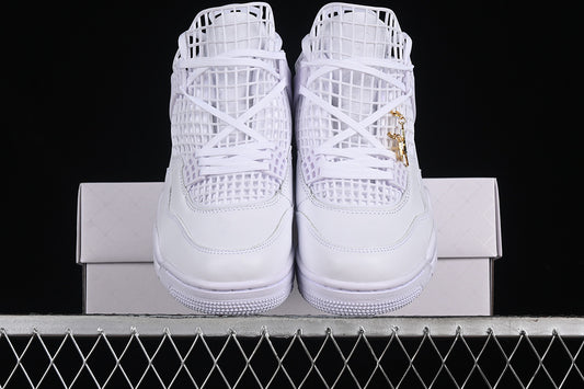 Nike Air Jordan 4 Retro Net White Sneakers