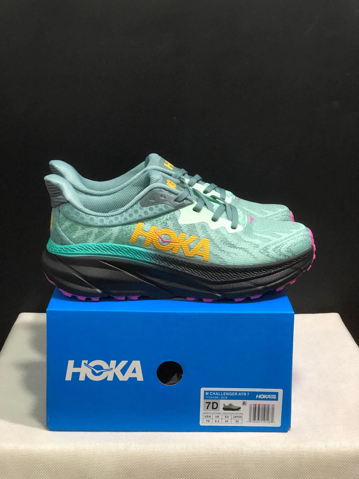 Hoka One One Challenger 7 Shock-absorbing Breathable Running Shoes Teal Sneakers