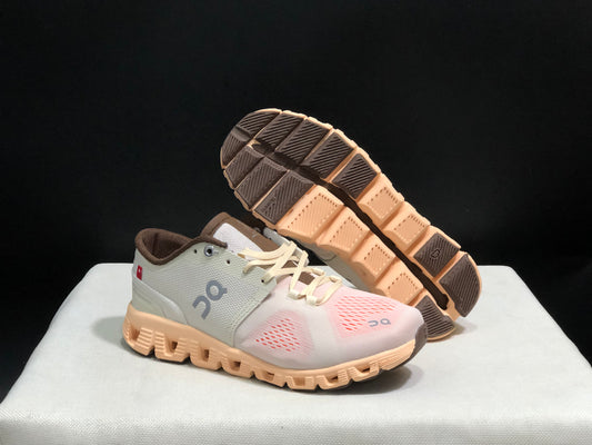 On Running Cloud X3 Shift Multi-Functional Running Shoes Ivory Grey/Light Orange
