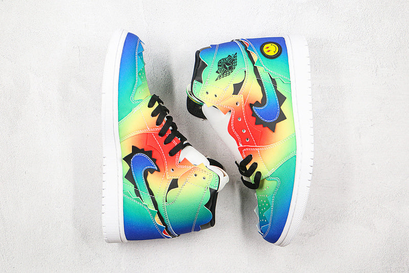Nike Air Jordan 1 Retro High-Top Balvin Tie Dye Sneakers