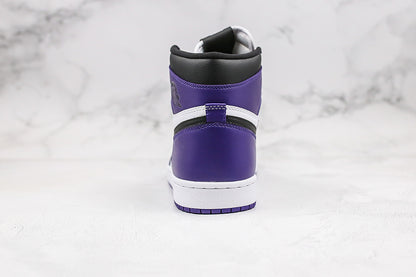 Nike Air Jordan 1 Retro High-Top Purple/White Sneakers