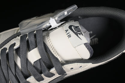 Travis Scott Fragment Design Nike Air Jordan 1 Low OG SP Grey White Stylish Casual Sneakers