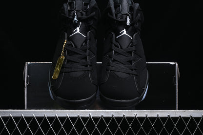 Nike Air Jordan 6 Retro Metallic Silver Black Sneakers