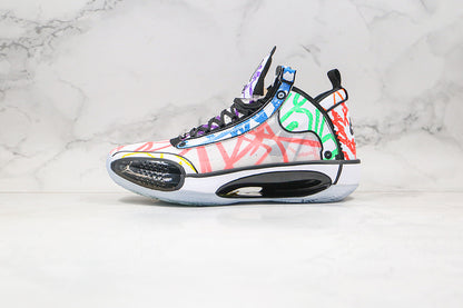 Nike Air Jordan XXXIV 34 Zion PE Noah White Multicolor Sneakers