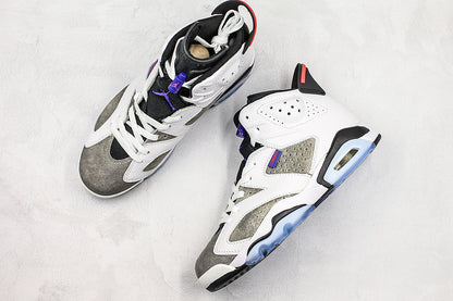 Nike Air Jordan 6 Retro Flight Nostalgia White Gray Sneakers