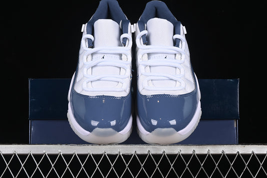 Nike Air Jordan 11 Low Midnight Navy White Sneakers