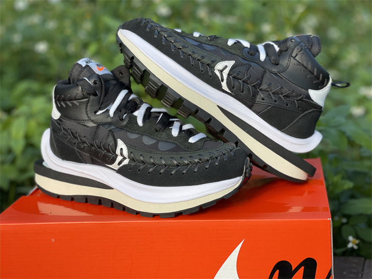 Nike Vaporwaffle Sacai Jean Paul Gaultier Black Sneakers
