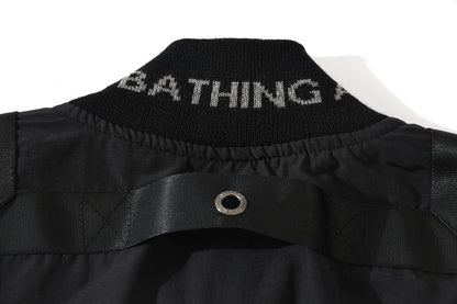 A Bathing Ape BAPE Shark Head Bump Camouflage Flight Jacket