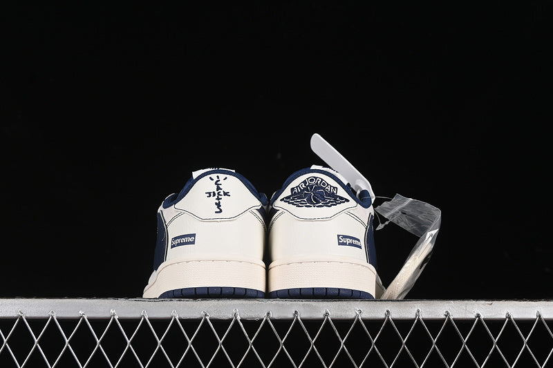 Nike Air Jordan 1 Low OG SP Travis Scott Fragment Design White Blue Sneakers