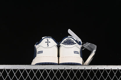 Nike Air Jordan 1 Low OG SP Travis Scott Fragment Design White Blue Sneakers