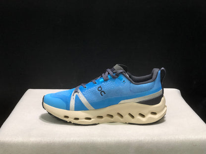 On Running Cloudsurfer Trail Waterproof Comfortable And Breathable Blue Running Shoes