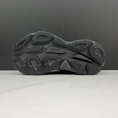Hoka One One Bondi 8 Black Breathable Low-top Running Shoes Sneakers