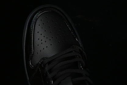 Nike Air Jordan 1 Low Metallic Silver Pure Black Sneakers
