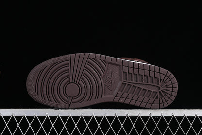Nike Air Jordan 1 Mid SE Velvet Brown Sandrift Sneakers