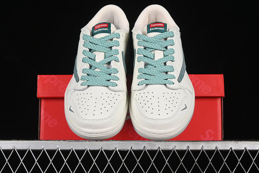 Nike Air Jordan 1 Low Supreme Travis Scott Fragment Design OG SP White Haze Green Sneakers