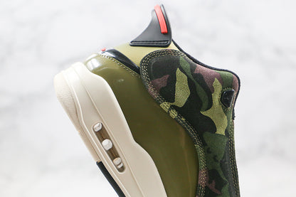 Nike Air Jordan Dub Zero Olive Camo Green White Sneakers