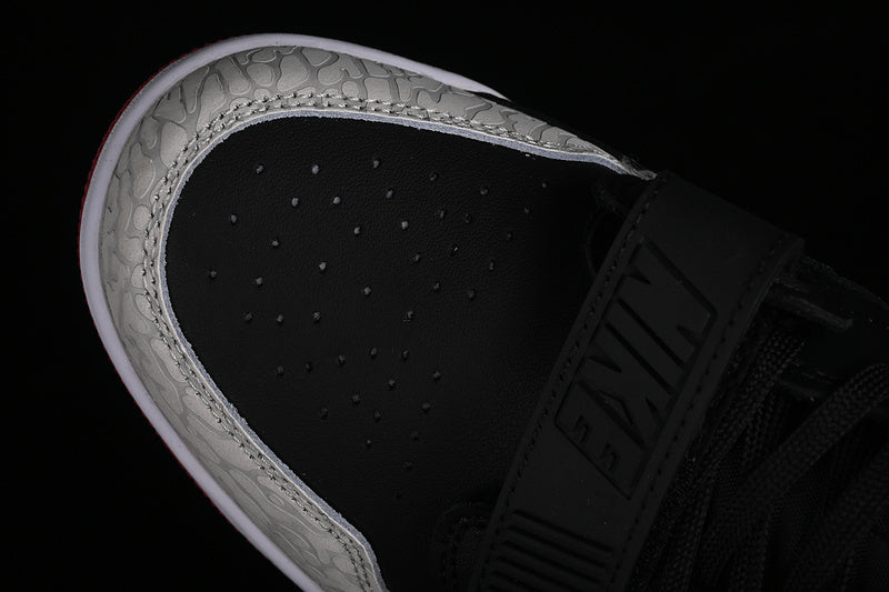Nike Air Jordan Legacy 312 Low Black Gym Cement Grey Red Sole Sneakers