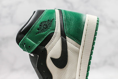 Nike Air Jordan 1 Retro High-Top OG Black/Pine Green Sneakers
