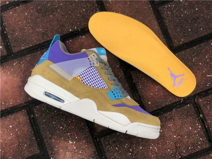 Nike Air Jordan 4 Retro SP 30th Anniversary Union Desert Moss Purple Sneakers