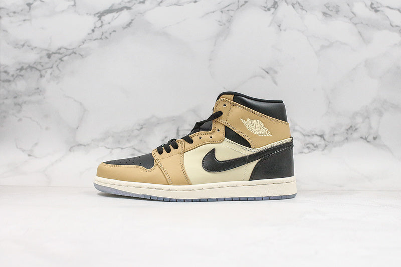 Nike Air Jordan 1 Retro High Black Mushroom Sneakers