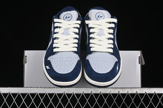 Nike Air Jordan 1 Low Wolf Grey Blue Sneakers