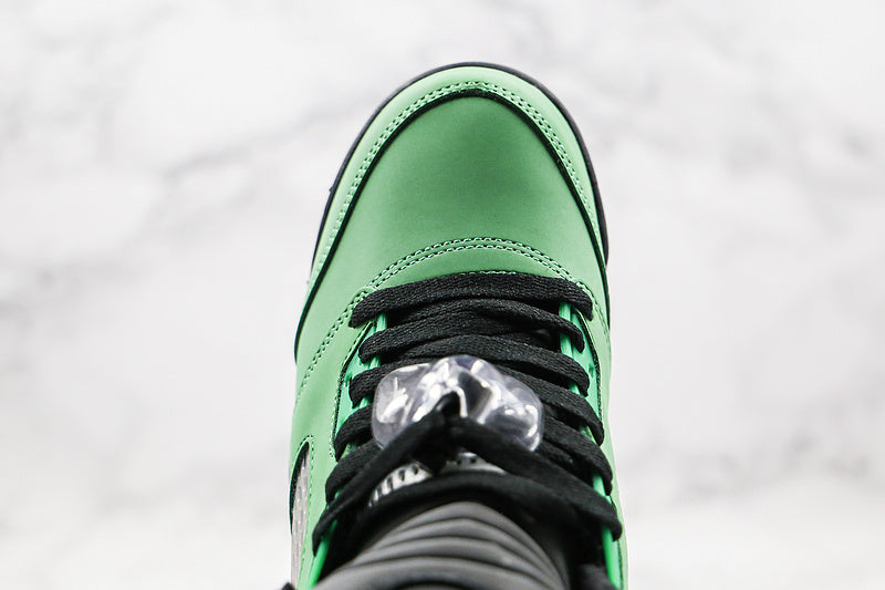 Nike Air Jordan 5 Oregon Ducks PE Player Green Sneakers