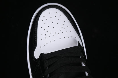 Nike Air Jordan 1 Mid Metalli Silver Black White Sneakers