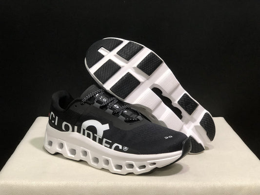 On Running Cloudmonster Anti-Slip Running Shoes Black/White