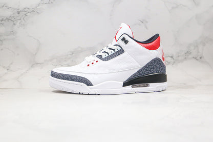 Nike Air Jordan 3 Retro SE-T CO JP Fire Red Denim Sneakers