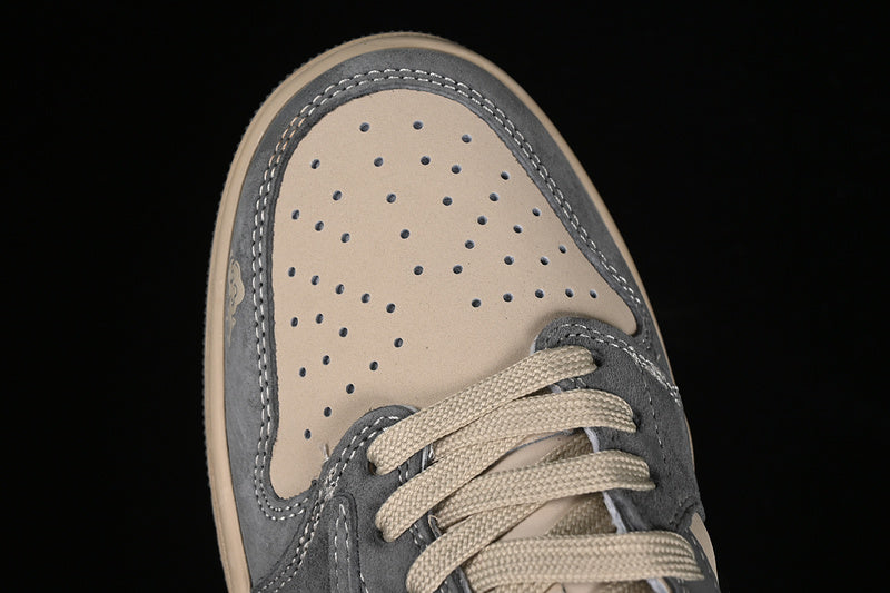 Nike Air Jordan 1 Low OG SP Travis Scott Fragment Design Grey Yellow Sneakers