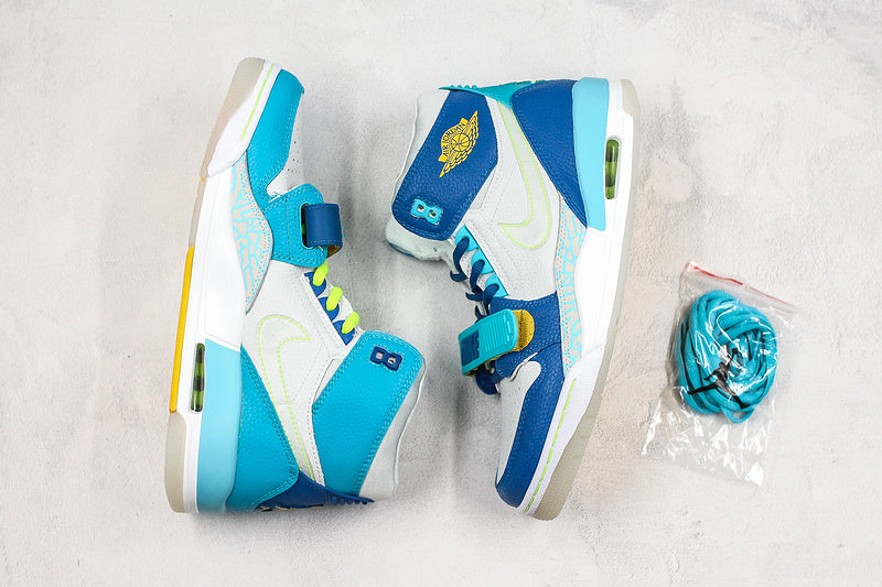 Nike Air Jordan Legacy 312 Just Fly White Blue Sneakers