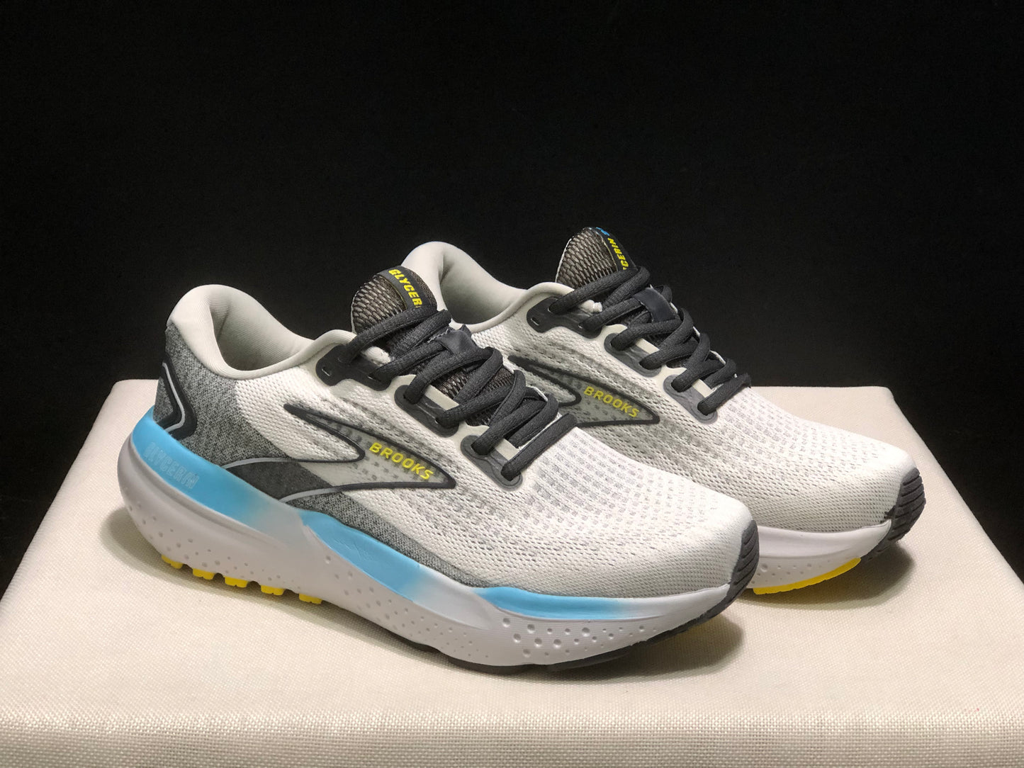 Brooks Glycerin 21 Men's Low-top Casual Running Shoes Coconut Milk Color/iron Grey/Champogne