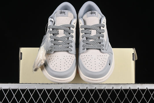 Nike Air Jordan 1 Low Travis Scott Fragment Design OG SP Beige Grey Silver Sneakers