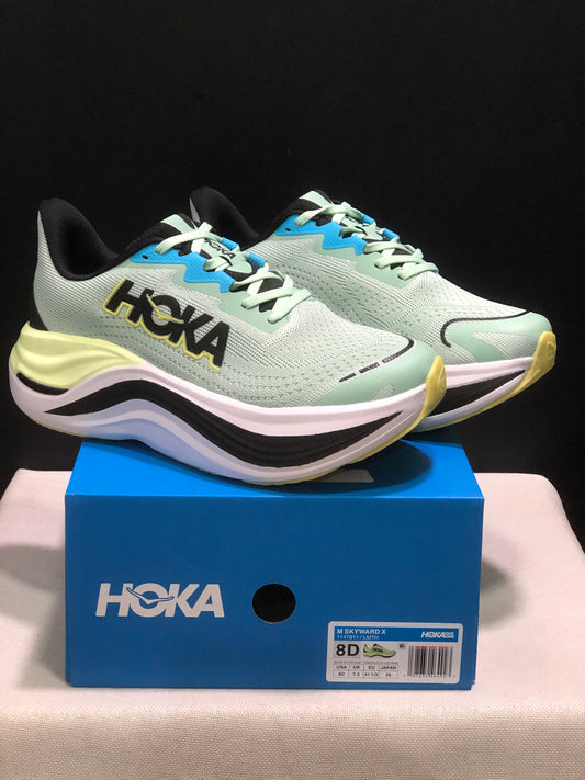 Hoka One One Skyward X Anti-slip Wear-resistant Running Shoes Sneakers Light Green