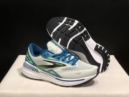 Brooks Adrenaline GTS 23 Shock-absorbing Wear-resistant Low-top Running Shoes Moroccan Blue
