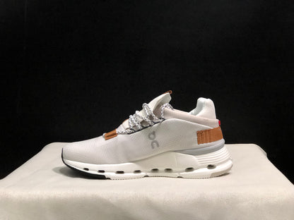 On Running Cloudnova Lightweight Sports Casual Shoes White/Pearl