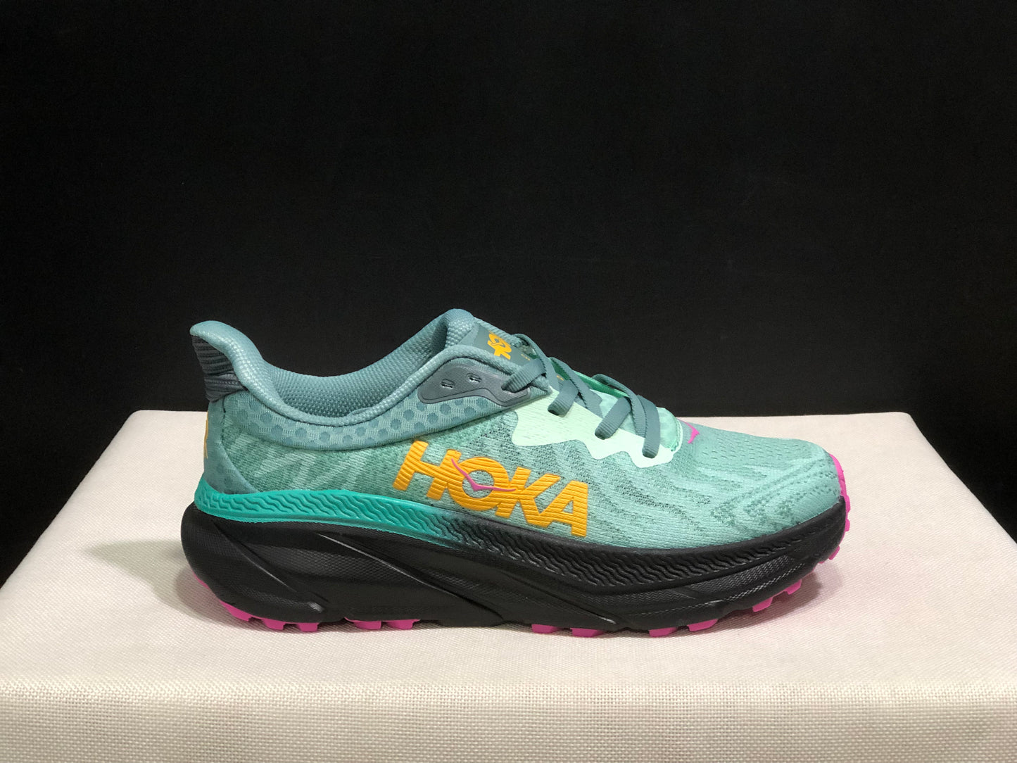 Hoka One One Challenger 7 Shock-absorbing Breathable Running Shoes Teal Sneakers