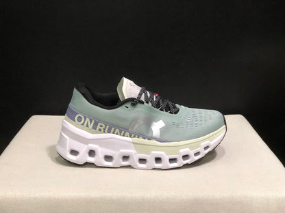 On Running Cloudmonster 2 Shock-Absorbing And Breathable Running Shoes Mineral/Aloe