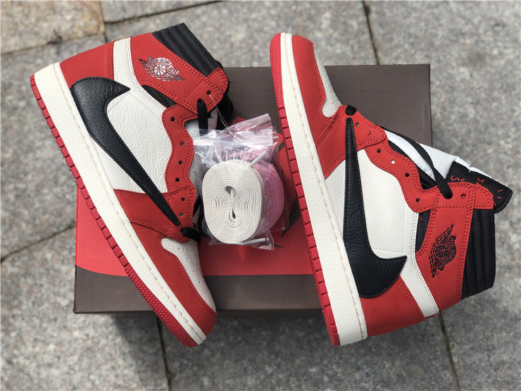 Nike Air Jordan 1 Retro High OG Travis Scott Red Sneakers