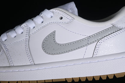 Nike Air Jordan 1 Low Retro Golf White Bromn Sole Sneakers