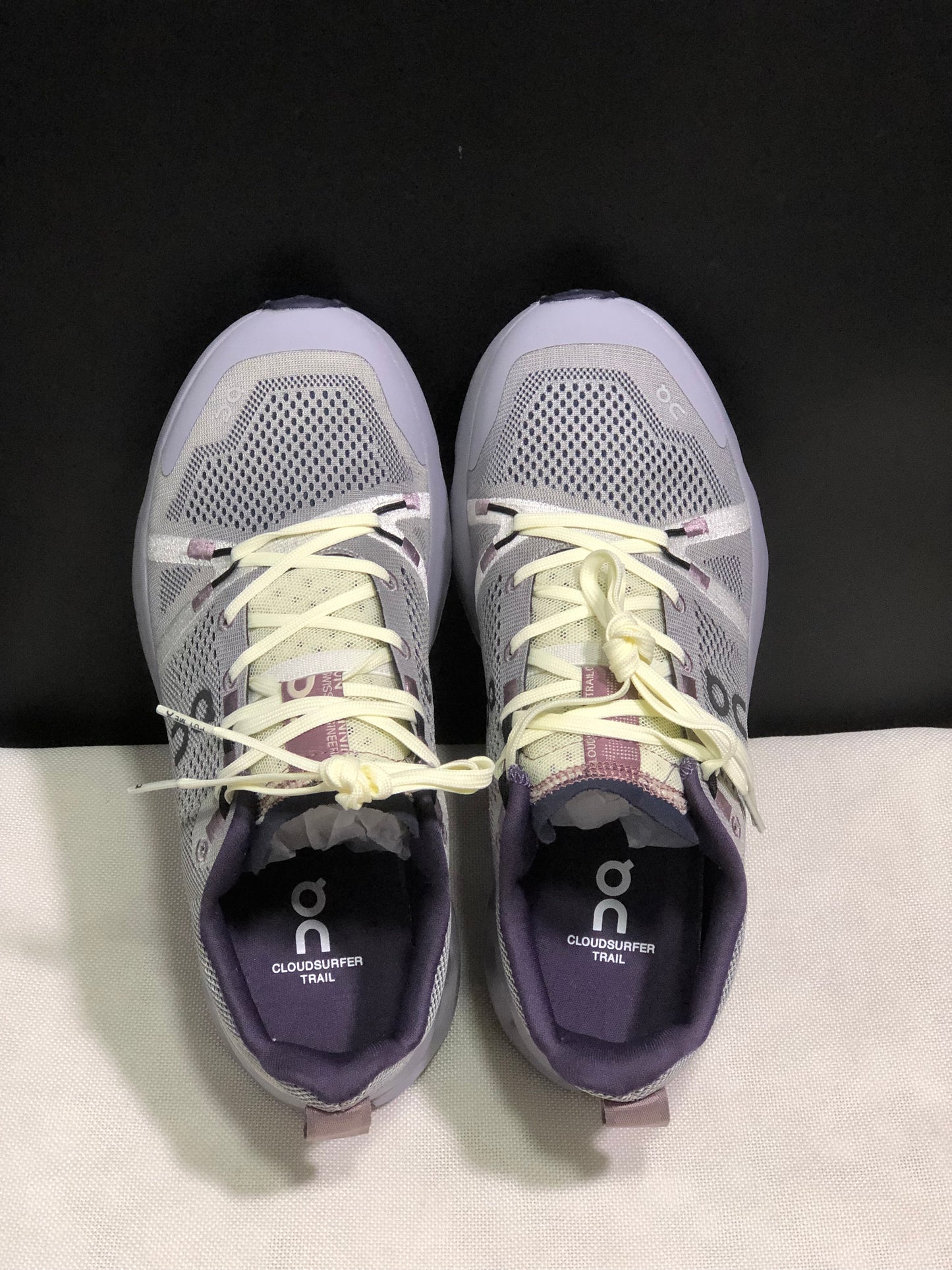 On Running Cloudsurfer Trail Waterproof Comfortable And Breathable Running Shoes Seedling/Lilac